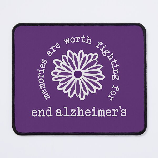 Item preview, Alzheimers Awareness Memories are Worth Fighting For Purple Flower End ALz designed and sold by GRAPHICxBOMB.