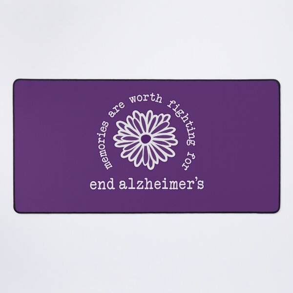 Item preview, Alzheimers Awareness Memories are Worth Fighting For Purple Flower End ALz designed and sold by GRAPHICxBOMB.