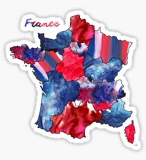 Watercolor Countries - France Sticker