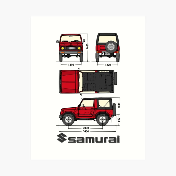 Suzuki Samurai SJ 410 Metal Print for Sale by Groenendijk