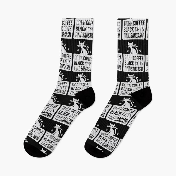 Item preview, Dark Coffee Black Cats and Sacrasm designed and sold by 8-COUNT Co. Clothing.