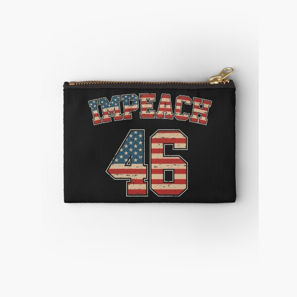 Item preview, Impeach 46 Joe Biden Republican Conservative Anti-Biden Flag designed and sold by AweSoMe Shirts.