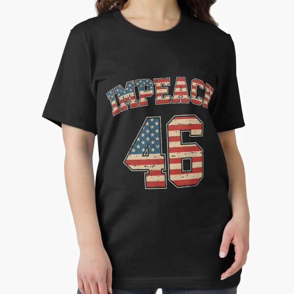 Item preview, Impeach 46 Joe Biden Republican Conservative Anti-Biden Flag designed and sold by AweSoMe Shirts.