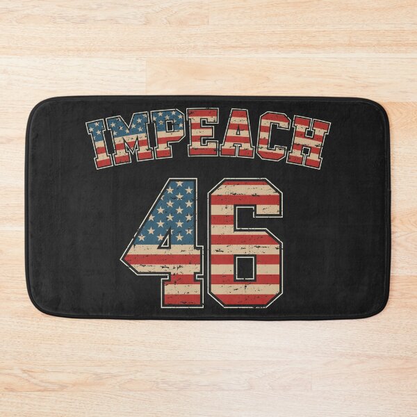 Item preview, Impeach 46 Joe Biden Republican Conservative Anti-Biden Flag designed and sold by AweSoMe Shirts.
