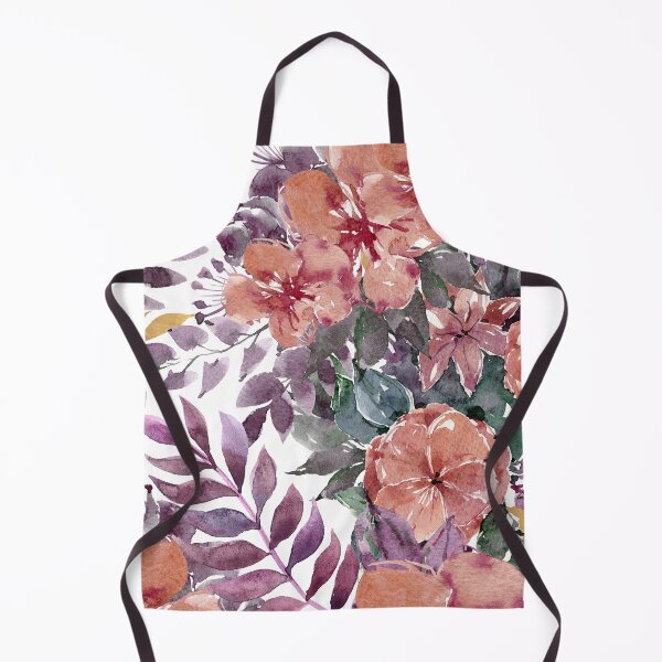 Item preview, Red Flowers with Purple and Green Leaves - Colorful Floral Pattern designed and sold by MugsAndDuds.