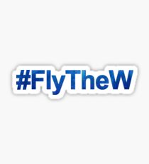 #FlyTheW Sticker