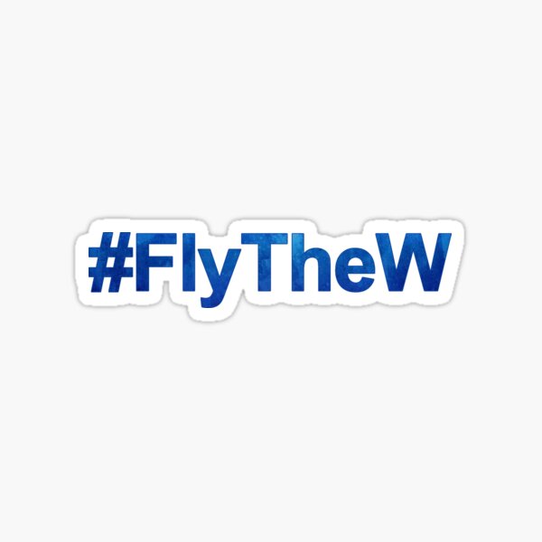 #FlyTheW Sticker