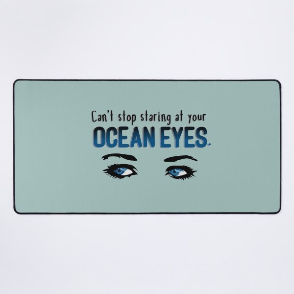 Staring At Your Ocean Eyes - Billie Eilish Design Desk Mat