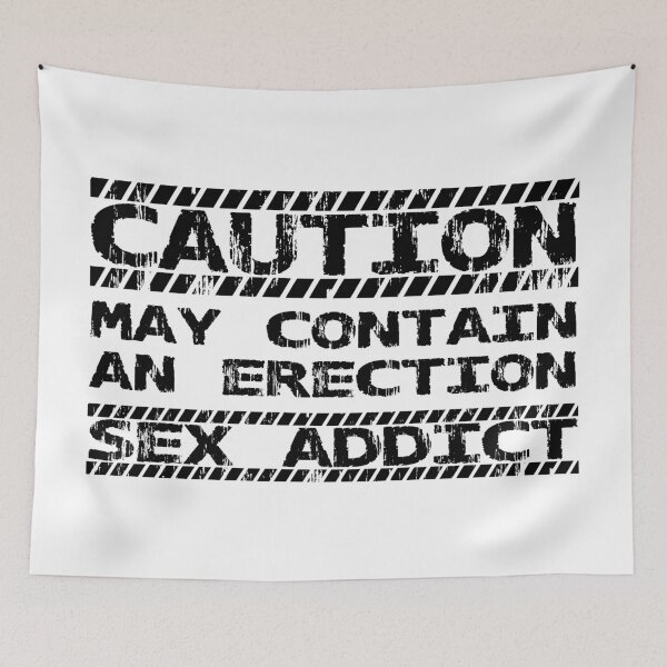Item preview, Caution! May contain an erection funny design designed and sold by swingersshop.