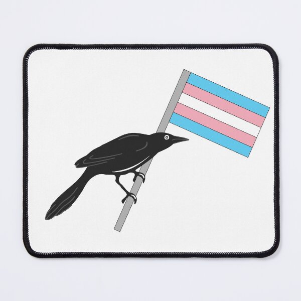 Item preview, TRANS PRIDE CROW | TRANS PRIDE RAVEN  designed and sold by llevine2934.