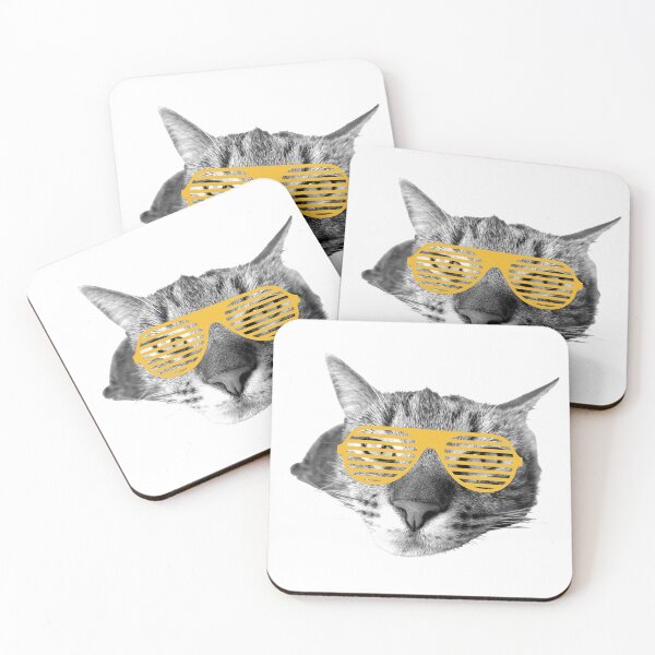 Item preview, Fancy Cat with Glasses designed and sold by Coczzi.