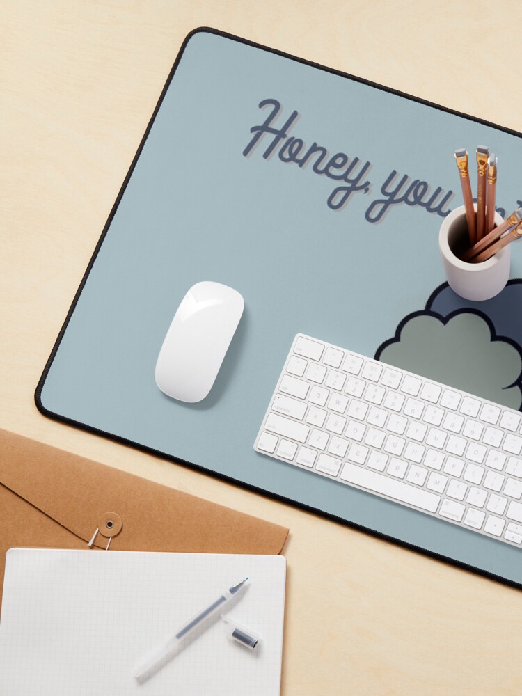 Alternate view of Honey, you got a big storm comin' - Vine Design Mouse Pad