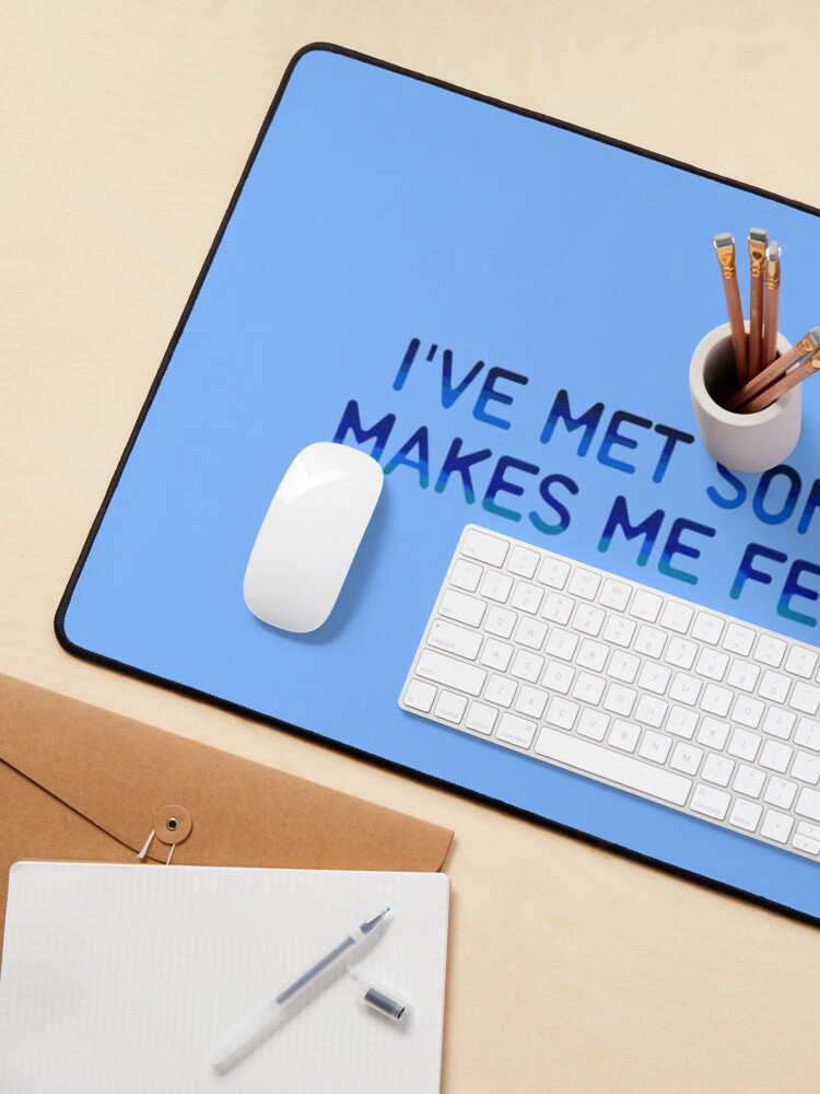 Alternate view of I've Met Someone That Makes Me Feel Seasick - The Wombats Design. Mouse Pad