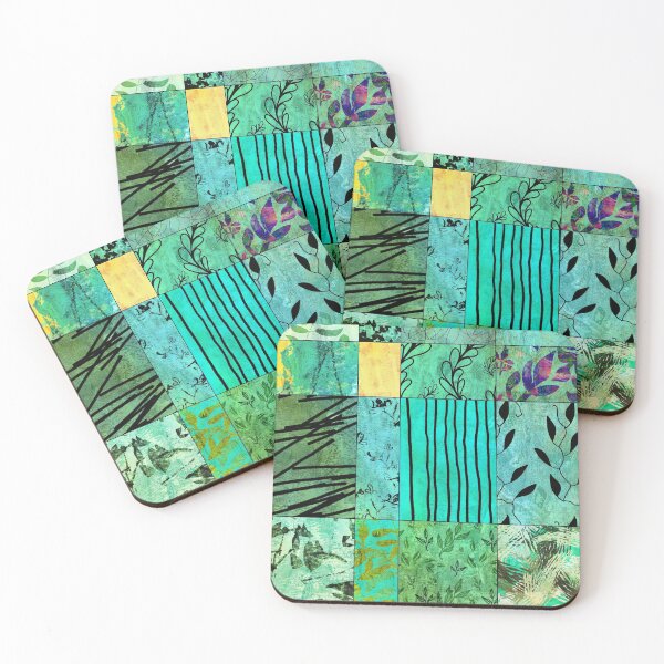 Item preview, Green Grid Geometric Pattern designed and sold by NancyMerkle.