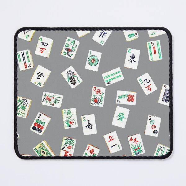 Item preview, mah jongg tiles ultimate gray designed and sold by farreystudio.