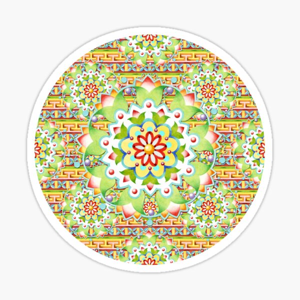 Fiesta Rainbow Mandala Sticker
