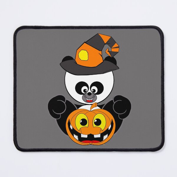 Item preview, HALLOWEEN CARTOON PANDA with PUMPKIN designed and sold by CelebraToons.