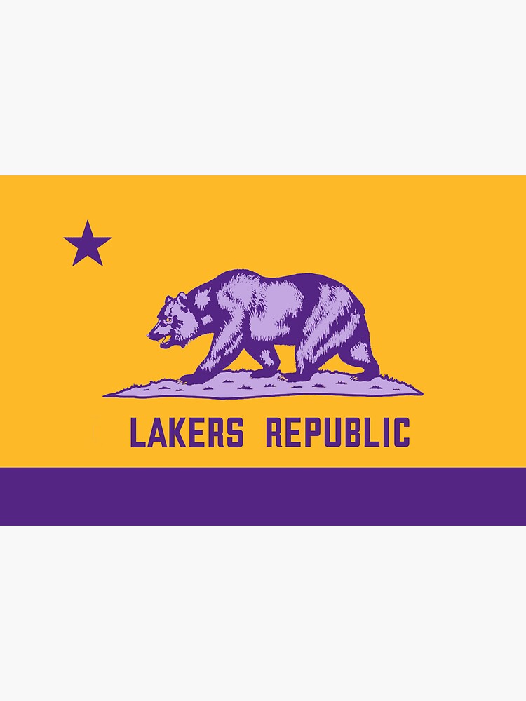 California Republic Flag Lakers Sticker