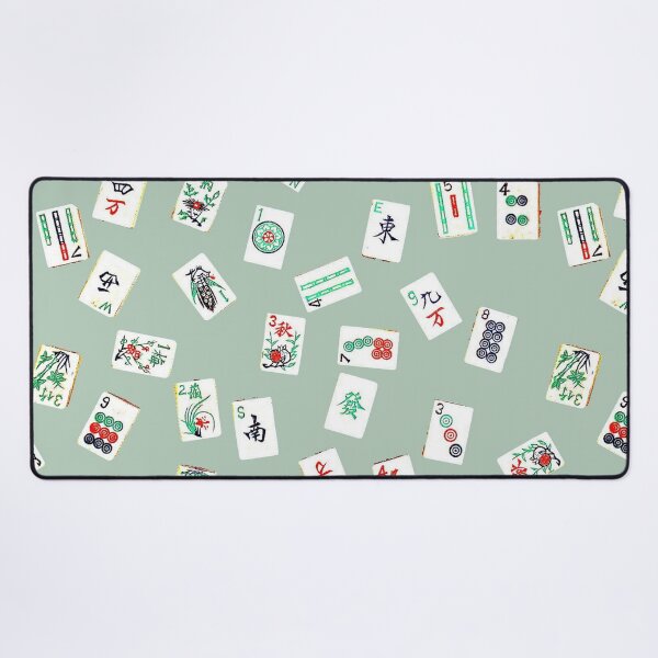 Item preview, mah jongg tiles celadon designed and sold by farreystudio.
