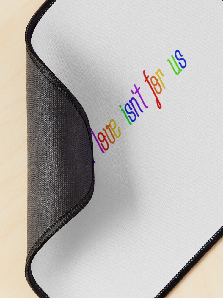 Alternate view of Common Love Isn't For Us - Rainbow Dua Lipa Design Mouse Pad