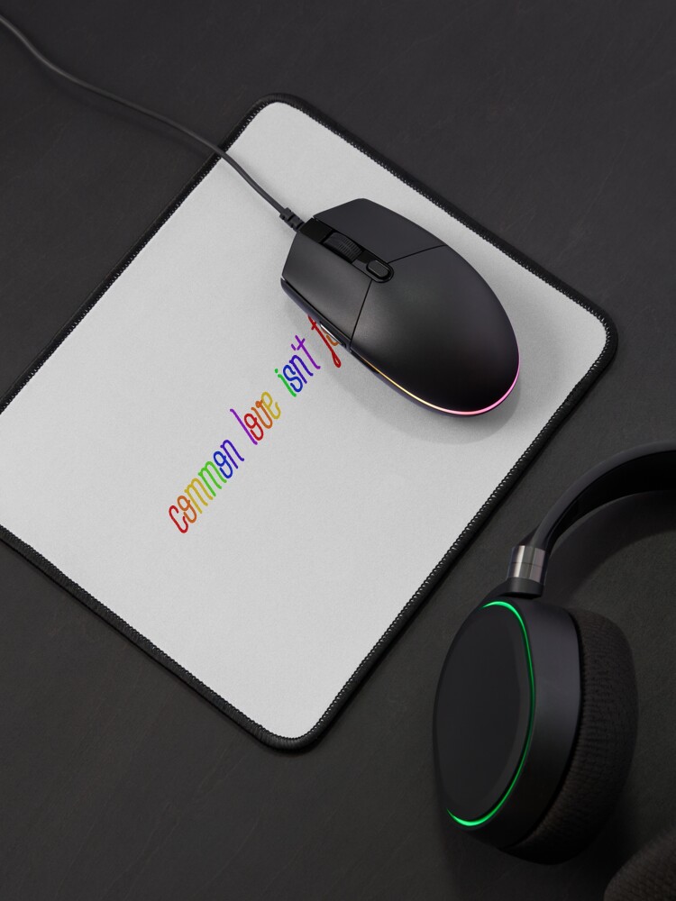 Alternate view of Common Love Isn't For Us - Rainbow Dua Lipa Design Mouse Pad