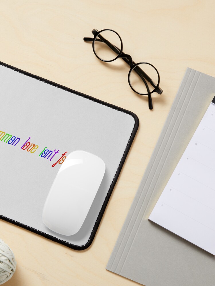 Alternate view of Common Love Isn't For Us - Rainbow Dua Lipa Design Mouse Pad