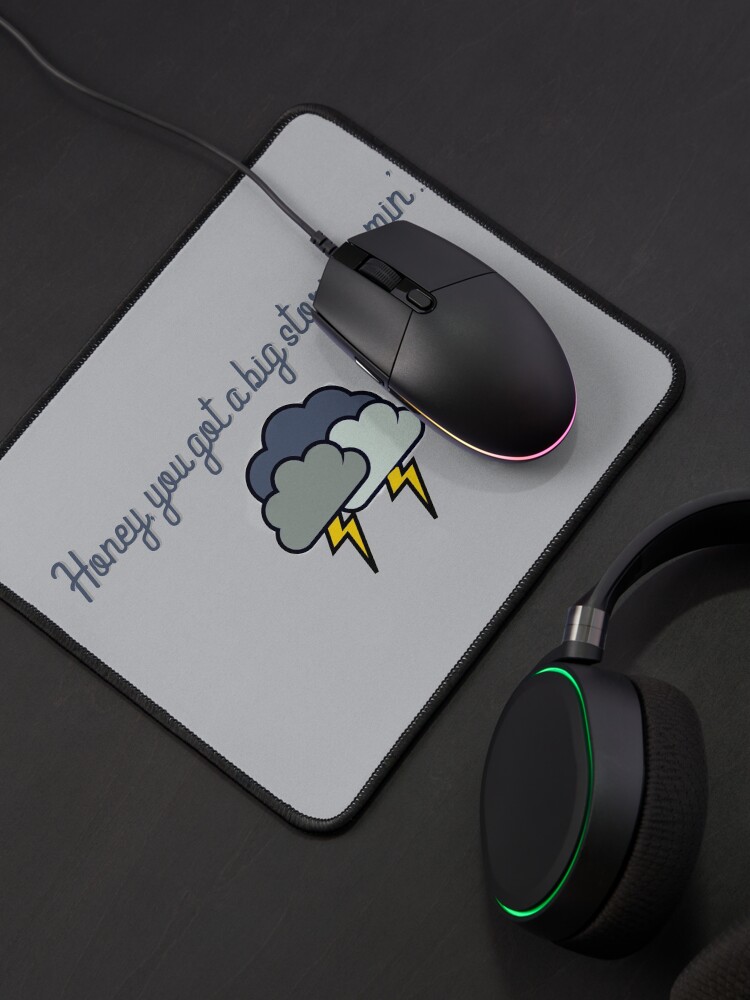 Alternate view of Honey, you got a big storm comin' - Vine Design Mouse Pad