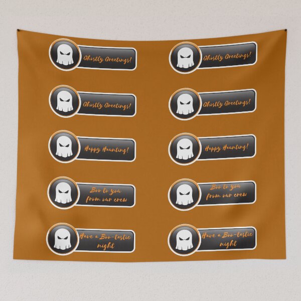 Item preview, Ghostly Costumes For Halloween Set Pack-Ghostly halloween Greatings Set Pack-Ghostly halloween Quotes designed and sold by Red-ElYoubi.