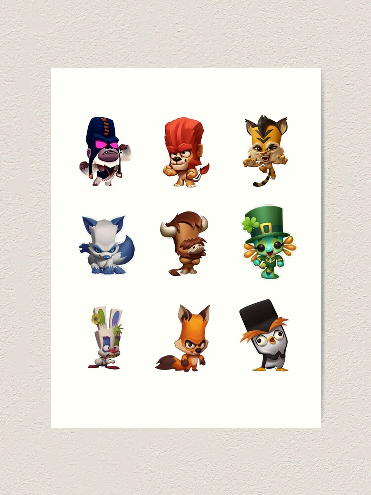 toca boca character pack Art Board Print for Sale by Pocapoㅤ