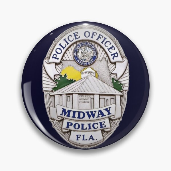 Item preview, Midway Florida Police Badge designed and sold by Lawrence Baird.