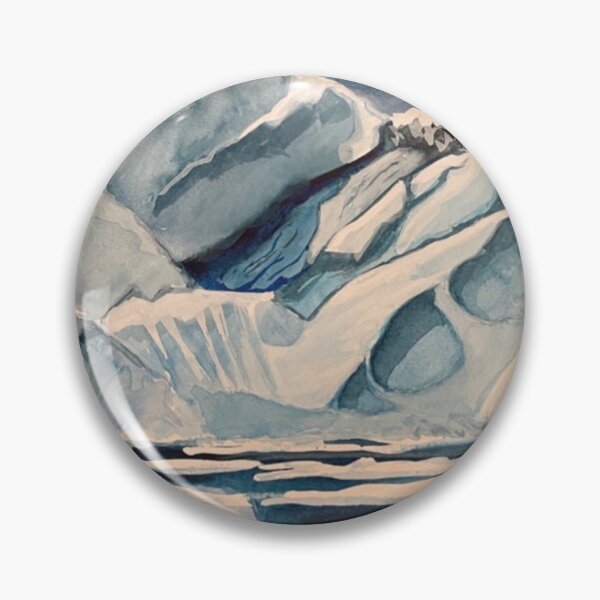Item preview, Original artwork watercolor print, Arctic glacier designed and sold by FireEveryTime.