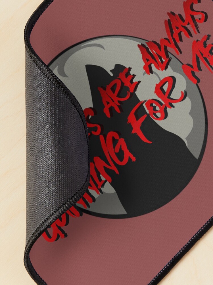Alternate view of Wolves Are Always Gunning For Me - Emma Blackery Design Mouse Pad