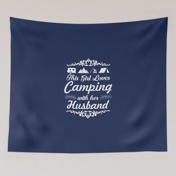 Item preview, This Girl Loves Camping With Her Husband Camper designed and sold by AlwaysAwesome.