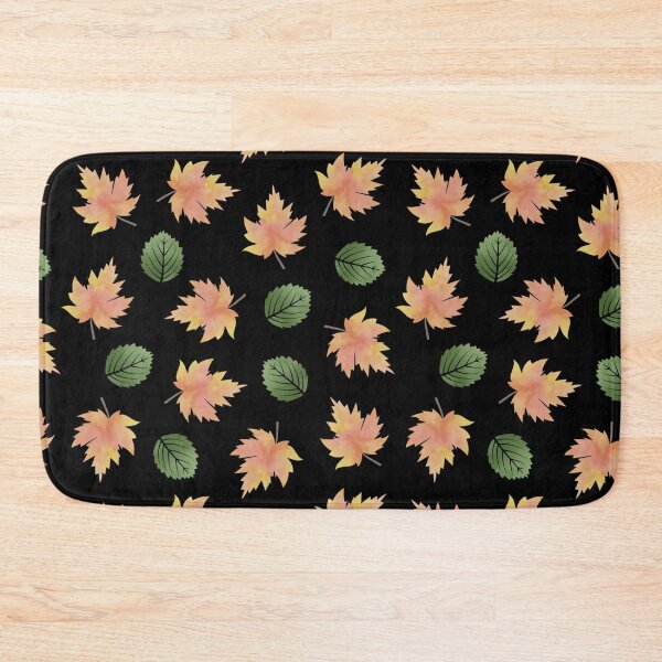 Item preview, Nature Pattern - Fall Autumn Yellow and Green Leaves Forest Print designed and sold by silviaol.