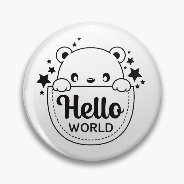 Item preview, Hello world, Baby Bear lover designed and sold by decnui.