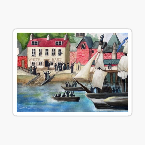 Item preview, Franklin Expedition “Homecoming” Watercolor designed and sold by FireEveryTime.