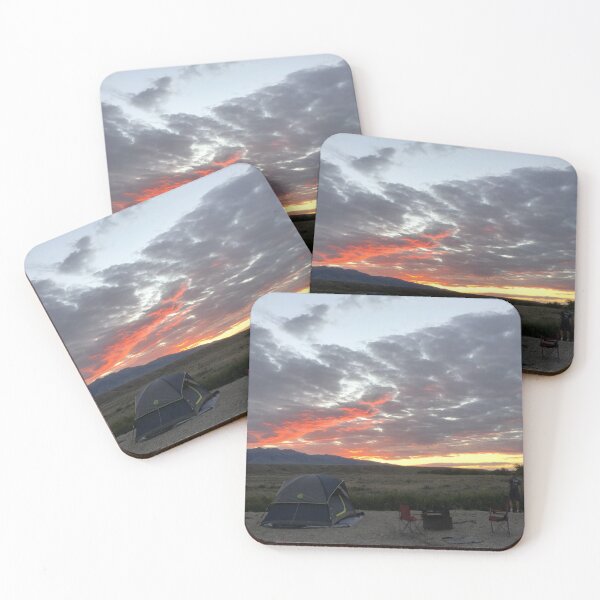 Item preview, Campsite at dusk  designed and sold by BrushedbyBecker.