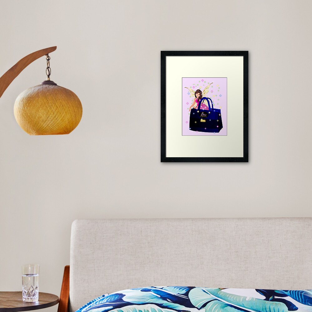 Gigi the Chic Fairy and Her Enchanted Handbag™ Framed Art Print
