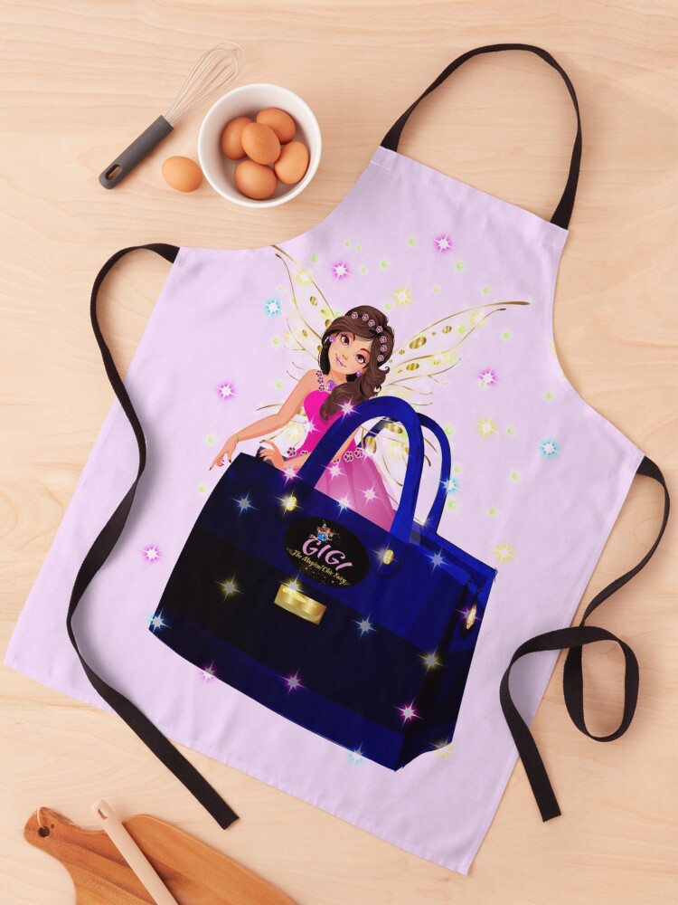 Thumbnail 1 of 6, Apron, Gigi the Chic Fairy and Her Enchanted Handbag™ designed and sold by TeelieTurner.