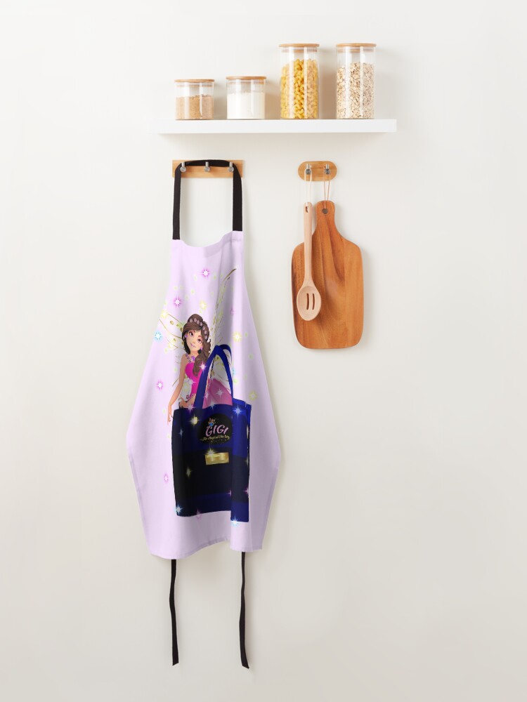 Thumbnail 4 of 6, Apron, Gigi the Chic Fairy and Her Enchanted Handbag™ designed and sold by TeelieTurner.