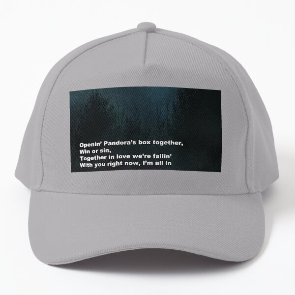 Song Lyrics With Trees Baseball Cap