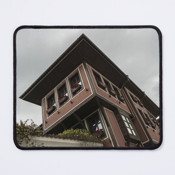 Item preview, Old Town Plovdiv - Classic Oriel Windows in Moody Brown and Silver designed and sold by Georgia Mizuleva.