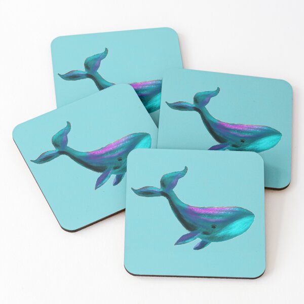 Item preview, Whimsical Happy Cute Blue Whale designed and sold by Jane Domenech.