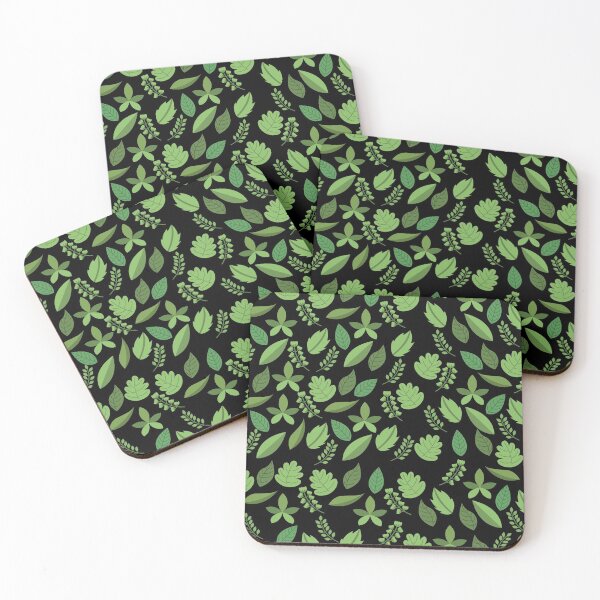 Item preview, Green Leaves, Forest Leaves, Abstract Botanical Leaf Pattern designed and sold by silviaol.