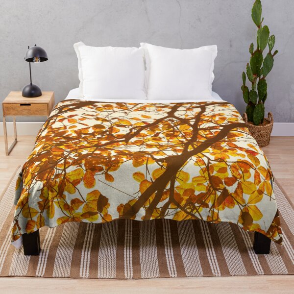 Item preview, Fall Autumn Pattern- Forest Trees Red Orange Yellow Leaves, Fall Leaves Print designed and sold by silviaol.