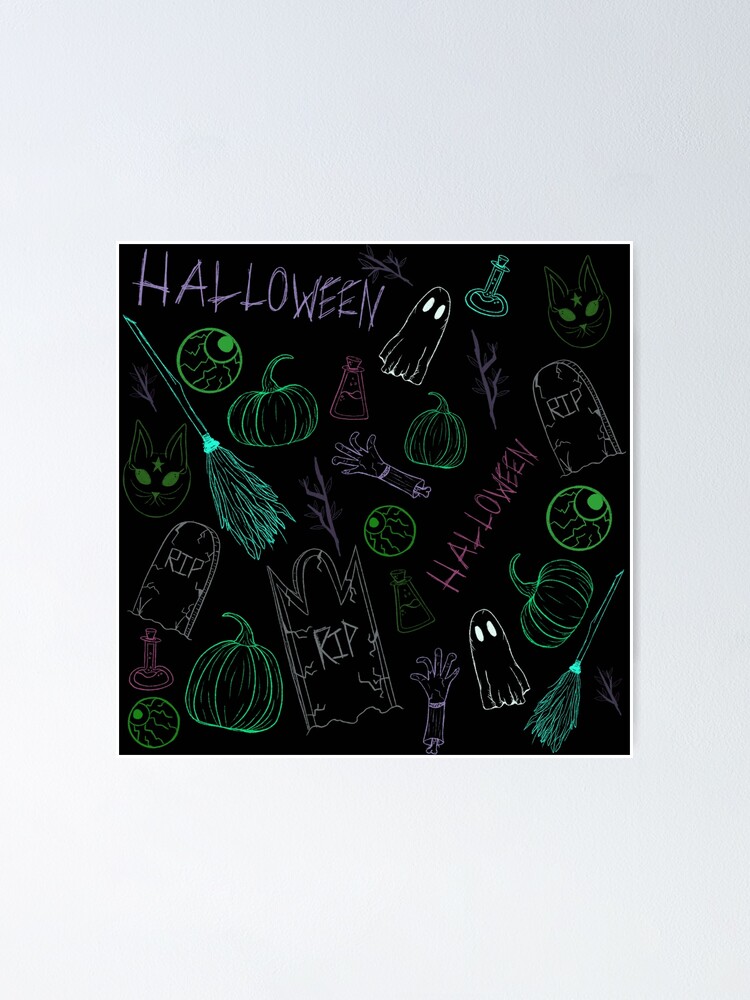 Thumbnail 1 of 3, Poster, Hallow Pattern designed and sold by jillinscool.