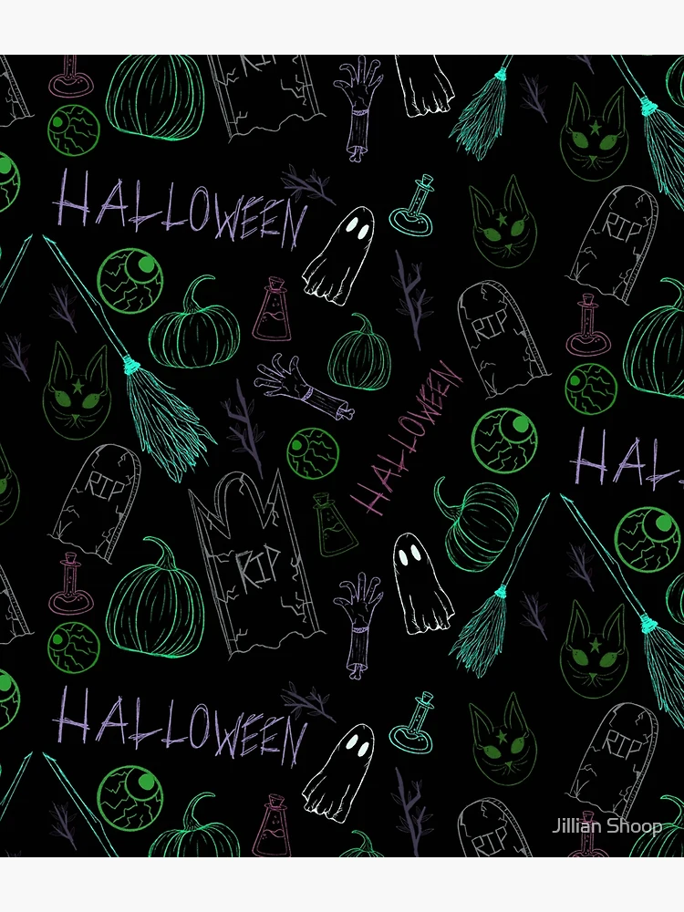 Thumbnail 3 of 3, Backpack, Hallow Pattern designed and sold by Jillian Shoop.