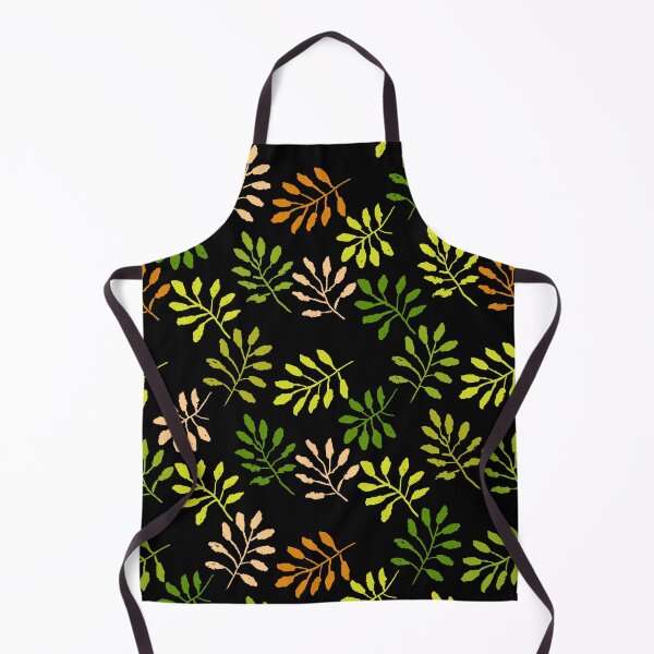 Item preview, Mixed Nature Pattern - Fall Autumn Orange and Green Leaves Forest Print designed and sold by silviaol.