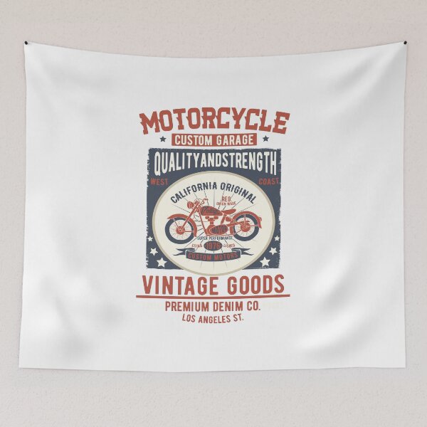 Item preview, Vintage Motorcycle Custom Garage Vintage Goods designed and sold by sevenonesix.
