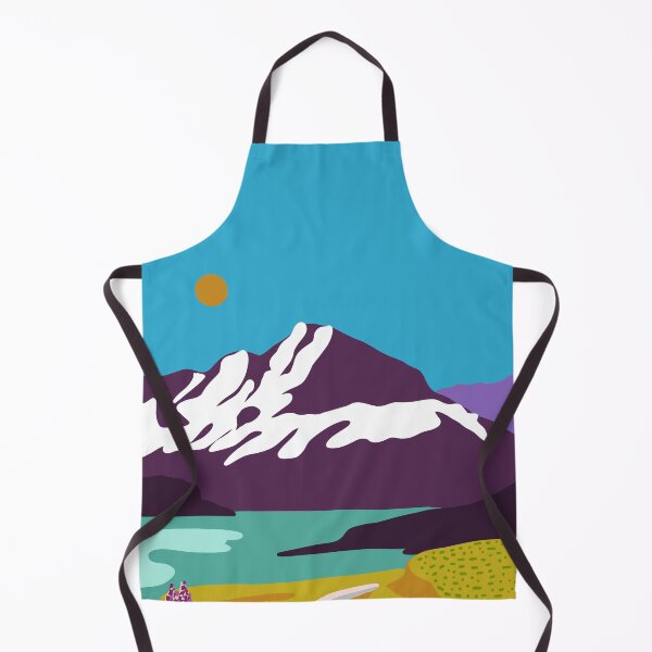 Item preview, New Zealand Lake Tekapo and Mt Cook digital illustration designed and sold by KiwiandKit.